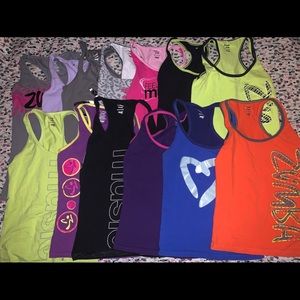 Small Zumba Racer backs. Please read description!
